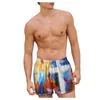 Fashionable Summer Quick-Secagem de Secagem de Troncos de Natação Havaí Imprimir Beach Shorts Homens Soft Soft Respirável Solta Homem Calças de Roupas