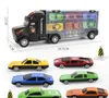 Transport Carrier Truckset met kleurrijke Mini Mental Die Cast Cars Innovative Racing Game Map - Car Transporter Toy for Kids Toys