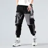 Godlikeu streetwear dos homens multi bolsos carga harem calças hip hop casual masculino calças de pista joggers moda harajuku