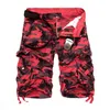 Camouflage lâche Cargo Shorts hommes Cool été militaire Camo pantalon court Homme tactique goutte 210713