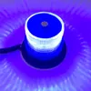 Luci di emergenza 12V/24V LED Blu Colore Auto Autori di avvertimento Luce lampeggiante lampada da illuminazione stroboscopica con magnetico montato
