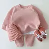 Melario Casual Baby Rompers Autumn Ruffle Knitted Suit Kids born Girls Clothes Vintage Princess Jumpsuit Infant Outfits 211101