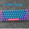 Buzlu Arkadan Aydınlatmalı Anahtar Kapaklar ANSI 60% Düzen Mekanik Klavye GH60 XD60 RK61 Alt61 Anne Çift S Kalıplama KeyCap11