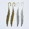 Bomboniera tibetana argento/bronzo tono foglia piuma pendenti con ciondoli segnalibro per collana fai da te orecchini risultati di gioielli