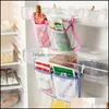 Vêtements garde-robe rangement ménage organisation maison jardin sacs de rangement sac en maille créatif cuisine réfrigérateur supports suspendus organisateur F