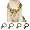 19mm Dog Chain Collars Pet Titanium Steel Six Sided Grinding Collar Dogs Necklace Bulldog Bully Doberman