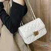 Haute qualité Rhombus femmes chaîne unique sac à bandoulière marée 2021 Version coréenne mode dame 100 tour Oblique sacoche bandoulière