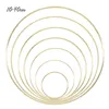 1040cm Wedding Wreath Gold Iron Metal Ring Bride Handheld Garland Easter Decor Artificial Flower Rack Party Backdrop Decor Hoop Q7928005