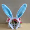 Lovely Plush Long Rabbit EarsHair Accessories Girl Bunny Hair Sticks Headwear Headband JW38