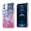 Dla Samsung S21 Ultra Phone Case Gradient 3 w 1 PC TPU Bling Quicksand Glitter Back Cover B