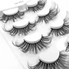 Wholesale 4 Pairs/set 5D Mink Lashes False Eyelashes Natural/Thick Long Dramatic Eye Lashes Makeup Beauty Extension Tools 10 sets