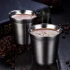 80 ml / 160ml Stal nierdzewna Puchar Demitasse Demitasse Puchar Próżniowy Kubek izolowany dla prawdziwej kawy Kawalu Espresso