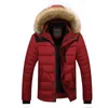 ファーカラーフード付き男性冬のジャケットコートスノーパウナダウンアウター厚い熱ウールライナーM-6xl 210910