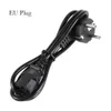 1.2m 3 PIN EU EU EUU AU UK Plug Computer PC CA Cable de cable de alimentación Cable para impresora Netbook Laptops Jugadores Jugadores Cámaras Europa Powe Taps a electrodomésticos