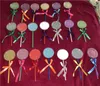 3D Mink Kirpikler Lollipop Kirpik Paketi Yanlış Kirpik Kılıfları Kirpikler Saklama Kutusu Yaratıcı Yuvarlak Kirpik Kutuları Makyaj Tool2963906