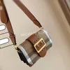 Luxurys Tasarımcılar Çanta Kadın Crossbody Çanta Messenger Çanta Çift Tokat Mueller Deri Patchwork Renkli Toka Kadın Cüzdanı