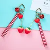 Keychains Cute Girl Heart Simulation Food Play Small Strawberry Baked Sweet Potato Keychain AirPods Pendant Lovers Car Keys