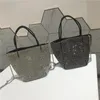 Luksusowe Kobiety Rhinestone Torba Duży Casual Tote Chian Ramię Damska Damska Moda Kobiet Torebka Srebna Torebka 542 Totes