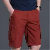red cargo shorts men