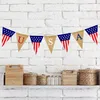 USA Swallowtail Banners Independence Day String Drapeaux Lettres Bunting Banner 4th of July Party Décoration HHC7583