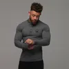 Muskleguys jesień moda polo koszulka mężczyźni z długim rękawem Slim Fit Turn Collar Pouroshirt Casual Mężczyzna Gym Sportswear Polo T Shirt 210421