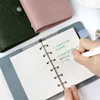 Personal Organizer Lederen Notebook A7 Ringen Binder Mini Agenda Koeienhuid Dagboek Journal Schetsboek Planner 2106112329