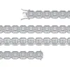 Charme 13mm Personnalité Bling Tennis Bracelet Miami Chaîne Cubaine Fine Nouvelle mode Glacé Zircone Cubique Or Rose Hip Hop Bijoux pour femmes et hommes