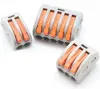 46 Pz/lotto Misto Boxed Fast Wire Connector Accessori per l'illuminazione fai-da-te 212/213/214/215 Conduttori push-in compatti universali Cablaggio Morsettiera collegata