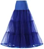 Long Papticoat Ruffled Bridal Wedding Vintage para vestidos Underskirt preto Branco vermelho azul de anágua