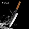 El yapımı Dövme Mutfak Bıçakları Set Paslanmaz Çelik Şef Bıçak Japon Kiritsuke Aracı Cleaver Dilimleme Kasap Araçları