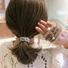 Crystal Hair Ties Pearl Elástico Hairband Pulsera Niñas Scrunchies Banda de goma Cuerda para mujeres Accesorios para el cabello de moda Headwear Ornament