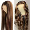 Ishow 14-34 cal Długie Przezroczyste Koronki Przednia Peruka 13x4 13x6 5x5 4x4 13x1 Highlight Ludzkie Włosy Peruki proste Kręcone Wody Loose Deep Body Wave Pałąk Peruka Wig Dla Kobiet