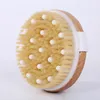 Bath Brushes Dry Skin Body Soft Natural Bristle SPA Wooden Shower Brush without Handle RH3572