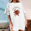 Kobiety koszulki dla zwierząt dla zwierząt letnie kobiety T-shirty Letter Casual Girl Wzór krótkiego rękawu Blusas Kobiet Camisas Phyl22