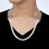 Chains Men Colliers de chaîne hip hop 8 mm 925 Collier de déclaration de bijoux en argent sterling pour mâle 16182024 pouces8935994