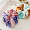 Big girls Hair Ornements Fashion Children Femme Tie-dye Band élastique Colon Ring Bands Hairs Lady All-Match Tissu Intesttin Scrunchie S1193