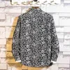 Retro Floral Printed Man Casual Shirts Fashion Classic Men Dress Shirt Breathable Men's Long Sleeve Brand Clothing Slee