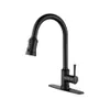 US STOCK Touch Kitchen Faucet with Pull Down Sprayer Matte Black USPS