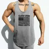 Män bodybuilding tank toppar gym träning fitness mesh ärmlös tröja löpande kläder sport stringer singlet manlig sommar väst 210421