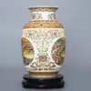 Vases Chinese Jingdezhen Ceramic Qingming Shanghetu Vase Figurine Home Livingroom Furnishing Decoration Crafts Office Desk Accessories