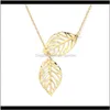 & Pendants Jewelry Drop Delivery 2021 Sales High Quality Korean Fashion Womens Necklaces Neck Accesories For Women Leaf Pendent Necklace Year