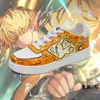 Men's Sneakers Anime Demon Slayer Kamado Tanjirou Agatsuma Zenitsu Cartoon Casual Shoes Breathable Outdoor Running Sneakers 211014
