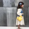 Girls Designer Purse Kids Cartoon Polka Dots Mini portefeuille Fashion mignon Sac à bandoulière Round Sac Messenger Woman