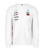 2021 Yeni Yarış Takımı F1 Yarış Takımı Uzun kollu Yuvarlak Boyun T-Shirt Polyester Hızlı Kurucu Özelleştirilebilir Yaz Erkek ve Kadınları