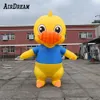 Animal de brinquedo inflável modelo de pato gigante personalizado para decoração de publicidade enorme estátua de infláveis patos grandes