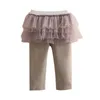 Spring Automne Summer Mode 2 3 4 6 8 10 ans Enfants Full Longueur Dance Culottes Dentelle Jupe en dentelle Leggings pour bébés enfants filles 210529