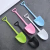 Disposable Flatware Shovel Modeling Spoon for Fruit Salad Dessert Household Creative Cute Plastic Independent Packaging RRE10556