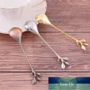 Hot New 1 PCS Creative Exquisite Ice Cream Scoop Mini Dessert Spoon Flatware Branch Shape Royal Style Coffee Spoon Tableware