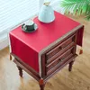Custom Luxury Lace Plain Silk Satin Tablecloth Dust Cover Chinese style Shoe Cabinet Bedside table Covering Cloth Rectangle Mat