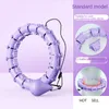 ABS Adjustable Fitness Hoops Waist Sports Detachable Massage Ring Gym Home Training Weight Loss Fitness Equipment